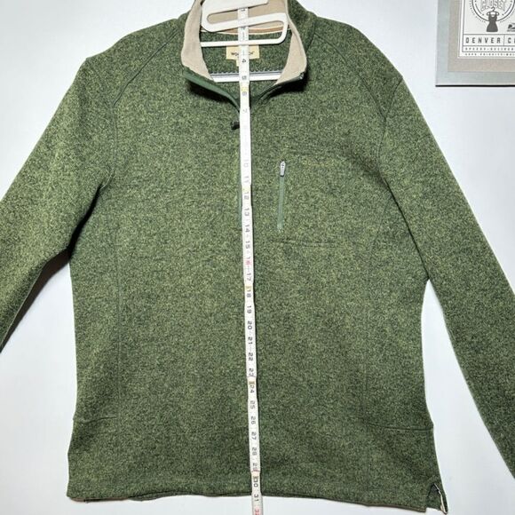 WOOLRICH® 1/4-Zip Sweater / Flannel Lining / Mens Large - Picture 7 of 12